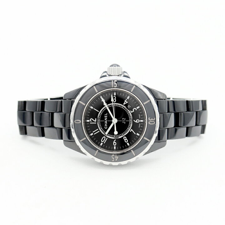楽天市場】電池交換済 CHANEL シャネル J12 33mm H0682 デイト 200m 