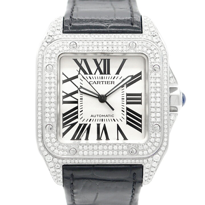 楽天市場】Cartier カルティエ サントス 100 LM ダイヤモンド ダイヤ