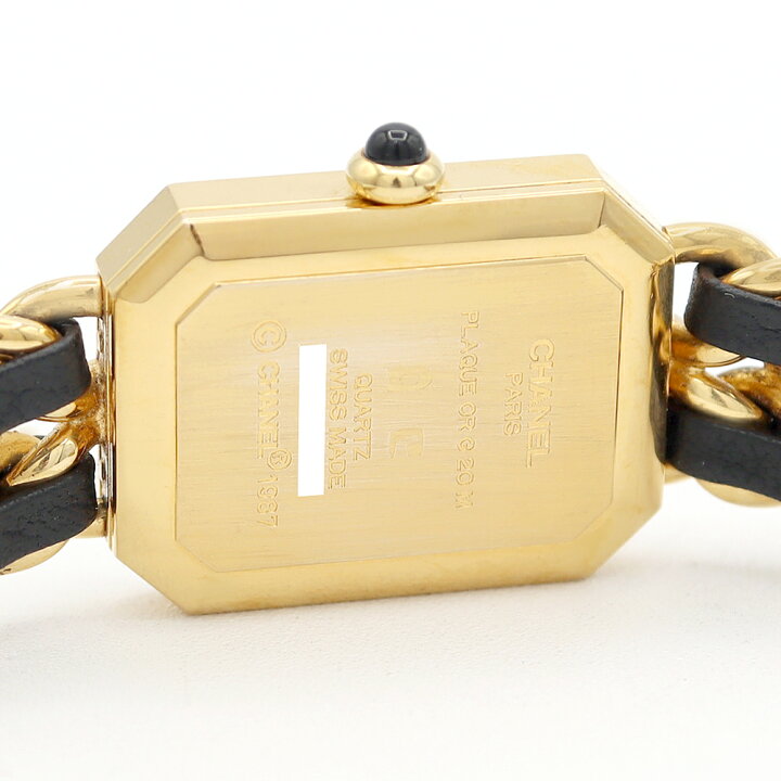 楽天市場】電池交換済 CHANEL シャネル プルミエール Lサイズ H0001 黒  