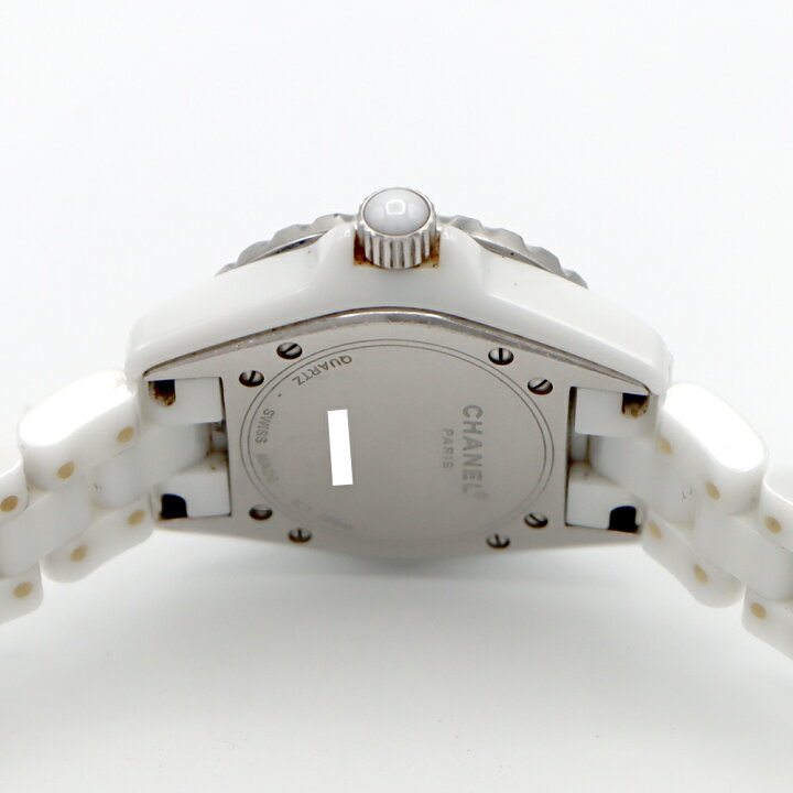楽天市場】電池交換済 CHANEL シャネル J12 33mm 二重ダイヤベゼル  
