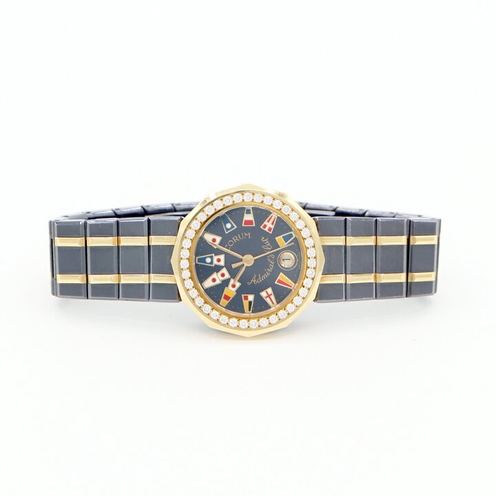 楽天市場】電池交換済 CORUM コルム アドミラルズカップ ダイヤベゼル  