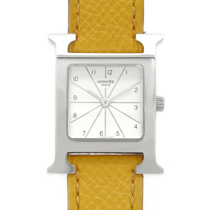 楽天市場】電池交換済 HERMES エルメス Hウォッチ HH1.210 シルバー SS 
