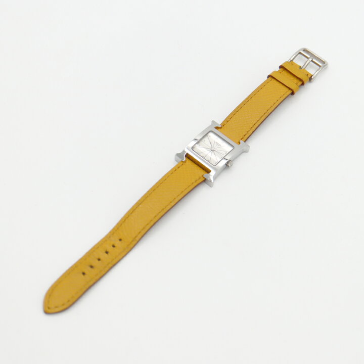 楽天市場】電池交換済 HERMES エルメス Hウォッチ HH1.210 シルバー SS