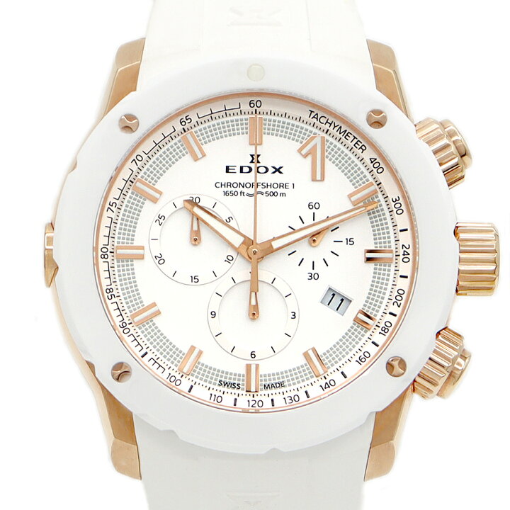 楽天市場】電池交換済 EDOX エドックス クロノオフショア1 クロノ 