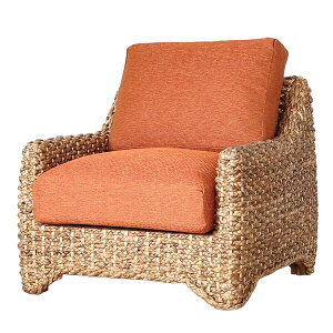 ソファ 1人掛け 一人掛け 肘付き 1P 1人用 一人用 ウォーターヒヤシンス クッション アジアン バリ ナチュラル 家具 リゾート デザイン テイスト 6色 生地 選べる ホテル ナチュラル acbi ACD781NK