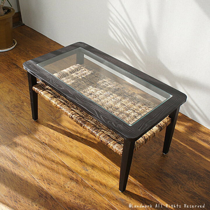 楽天市場】アジアン家具 バナナリーフ テーブル ローテーブル バリ家具  