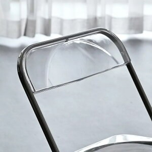 クリアチェア透明チェアスタッキング折り畳み韓国カフェ風インテリアスチールダイニングチェアカフェチェアコンパクトクリアカラーグリーンブラウンオフィス会議椅子会議業務用パイプ椅子韓国椅子OAチェアテレワークC1820