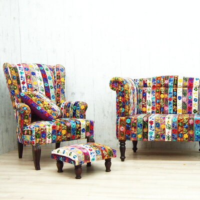 【ON&ON】FLORESフットチェアーDLR070FR