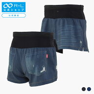【公式】R×L(アールエル) WILD DRY DENIM V ランニングパンツ PM6ポケット ベリーショート 5inch(レディ…