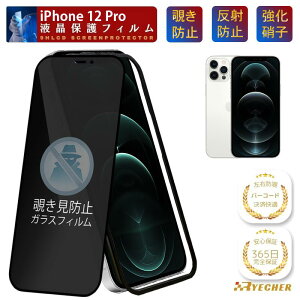 �y�K�C�h�g�t�z �`�����h�~ �t�B���� iPhone12Pro �K���X�t�B���� �`���� iPhone12 Pro �ی�t�B���� �������h�~ iPhone 12 Pro �ی�V�[�� �̂����� ���� �g�уt�B���� �v���C�o�V�[�ی� �`�� RYECHER �A