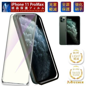 �y�u���[���C�g�J�b�g�E�K�C�h�g�t�z iPhone11Pro Max �K���X�t�B���� �ی�t�B���� iPhone11ProMax �t�B���� �A�C�t�H�� 11ProMax �v���}�b�N�X �ی�V�[�g iPhone11 ProMax �X�}�z�t�B���� �S�ʕی� RYECHER 