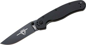 Ontario オンタリオ Rat - 2 ラット 2 Folder Black Handle ブラックブレード Knife アウトドア ナイフ #8861 -正規品-