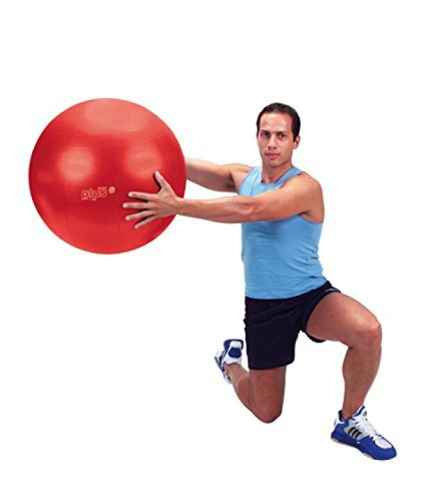 (ポンプ付) ギムニク (GYMNIC) PLUS (プラス) 55 赤 レッド LP9528 イタリア製 バランスボール ポンプ 空気 入れ  -正規品- RYH ad 