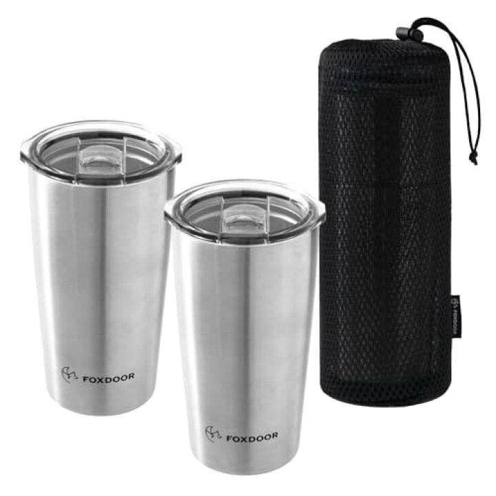 楽天市場】FOXDOOR タンブラー セット 2個セット 360ml 日本製 蓋付  