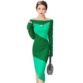 楽天市場 オフショルダー ニット ドレス レディースファッション の通販