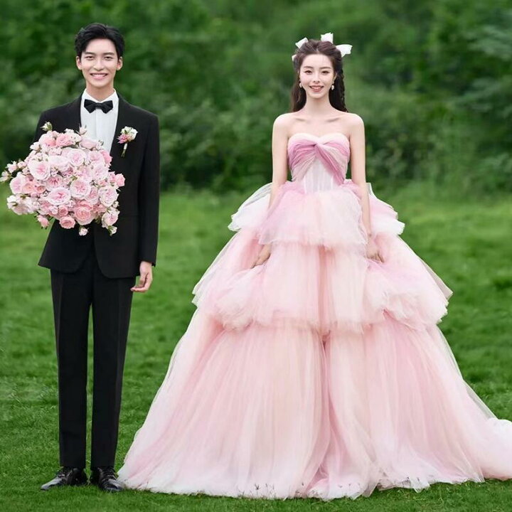 色打掛 ポリエステル ピンク レース 結婚式 花嫁衣装 裄69cm 身丈221cm  