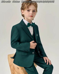 6Colors お洒落 男の子 子供服 スーツ 4点/5点セット選択可 フォーマル 入学式 上下セット ジュニア キッズ 男児 卒園式 入園式 結婚式 発表会 卒業式 100 -160 小学校卒業式スーツ 子供スーツ ジ