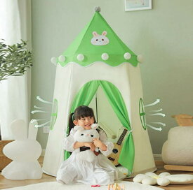新入荷 2色 モンゴルポオテント【テント+フロアマット】子供テント キッズテント グリーン パープル 2点セット 110*155cm 子供部屋 睡眠テント ボールハウス キッズ テント 誕生日プレゼント テントハウス 折りたたみ 軽量 洗える 省スペース 小型 ミニ 収納バッグ付き