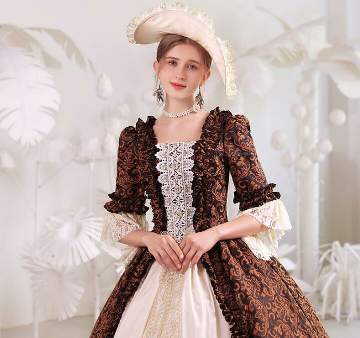 貴族 ドレス ステージ衣装 舞台衣装 オペラ声楽 中世貴族風 お姫様ドレス