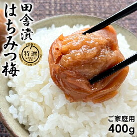 紀州田舎漬 400gご家庭用 梅干し はちみつ 梅干 紀州南高梅 日本製 梅 田舎漬け 農家 天日塩 誕生日 ギフト 手土産 土産 お歳暮 お年賀