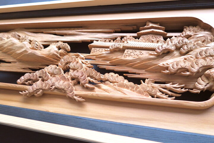 楽天市場】欄間 建具 【1点もの商品】【新品】 高級手彫り欄間2間1組 