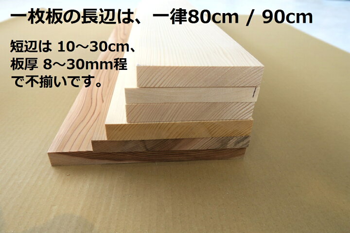 楽天市場】一枚板 80cmまたは90cmの端材セット 7〜13枚程度 7〜15kg 