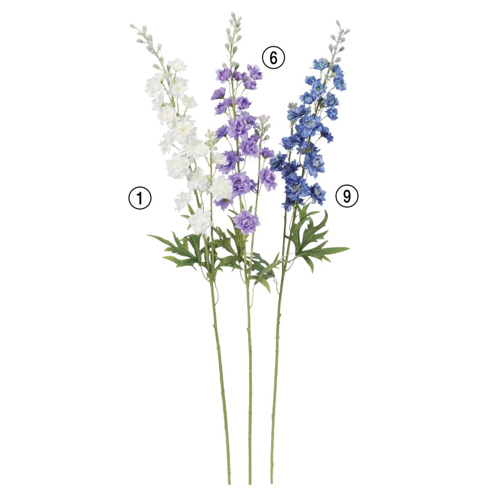 1) ホワイト デルフィニウム 造花 フェイクグリーン 人工観葉植物[ACAA-33622001 配送グループB]|花材類 造花　フェイクフラワー アーティフィシャルフラワー デルフィニウム