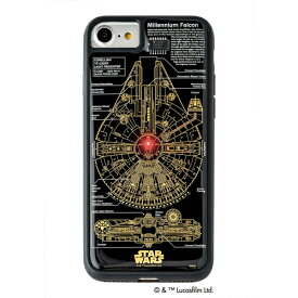 STAR WARS スター・ウォーズ グッズコレクション FLASH M-FALCON 基板アート iPhone 7/8ケース 黒 ASNF7/8B|スマートフォン・タブレット・携帯電話 iPhone iPhone8・iPhone SE(第2世代)ケース【代引き決済不可】【日時指定不可】