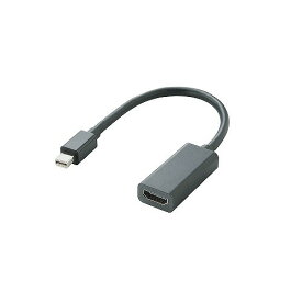 エレコム　Mini DisplayPort-HDMI変換アダプタ　ASNAD-MDPHDMIBK|パソコン パソコン周辺機器 アダプタ【代引き決済不可】【日時指定不可】
