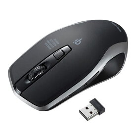 サンワサプライ ワイヤレス充電マウス ASNMA-WBL157BK|パソコン パソコン周辺機器 マウス【代引き決済不可】【日時指定不可】