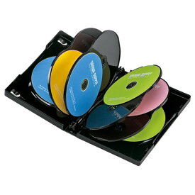 【5個セット】 サンワサプライ DVDトールケース(10枚収納・ブラック) ASNDVD-TW10-01BKNX5|パソコン パソコン周辺機器 メディアケース
