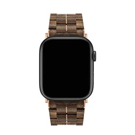 VOWOOD ボーウッド 天然木バンド 腕時計 for Apple Watch アップルウォッチ 45/44/42mm ウォルナット ASNVW74040AWW|スマートフォン・タブレット・携帯電話 iPhone アクセサリー