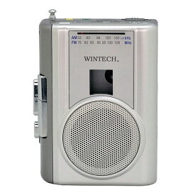 WINTECH AM/FMラジオ付テープレコーダー ASNPCT-02RM|家電 オーディオ関連 ラジカセ