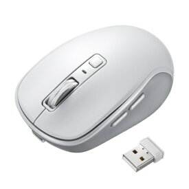 サンワサプライ 静音ワイヤレスブルーLEDマウス(充電式・5ボタン) ASNMA-WBS520W|パソコン パソコン周辺機器 マウス