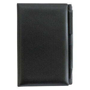 【20個セット】 PVC付箋メモ(ペン付き) ブラック ASN22453810X20|パソコン オフィス用品 消耗品