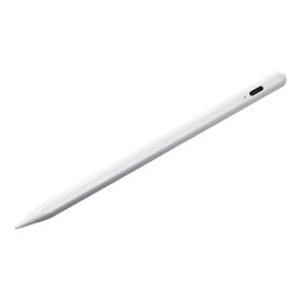 サンワサプライ Apple iPad専用充電式極細タッチペン ホワイト ASNPDA-PEN56W|スマートフォン・タブレット・携帯電話 スマートフォン タッチペン