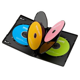 【5個セット(3枚×5)】 サンワサプライ DVDトールケース(6枚収納・3枚セット・ブラック) ASNDVD-TN6-03BKNX5|パソコン パソコン周辺機器 メディアケース