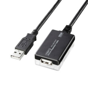 サンワサプライ 12m延長USB2.0アクティブリピーターケーブル ASNKB-USB-R212N|パソコン パソコン周辺機器 USBケーブル