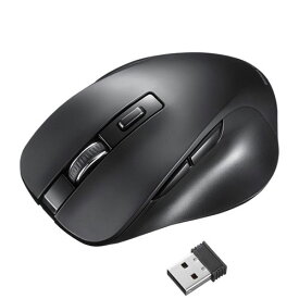 サンワサプライ ワイヤレスブルーLEDマウス(5ボタン) ブラック ASNMA-WB518BK|パソコン パソコン周辺機器 マウス