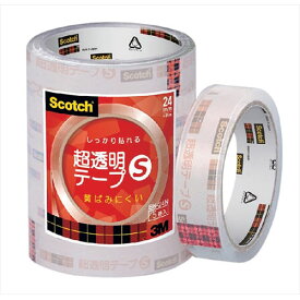 【5巻入×5セット】 3M Scotch スコッチ 超透明テープS 工業用包装 5巻入 24mm ASN3M-BK-24NX5|パソコン オフィス用品 消耗品 文房具