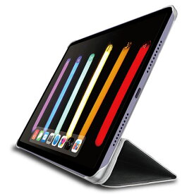 エレコム iPad mini 第6世代/手帳型/背面クリア/ソフトレザー/2アングル/ブラック ASNTB-A21SWV2BK|スマートフォン・タブレット・携帯電話 iPad iPadケース