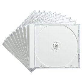 サンワサプライ Blu-ray・DVD・CDケース(10枚セット・ホワイト) オフィス用品 ASNFCD-PN10WN|パソコン パソコン周辺機器 メディアケース