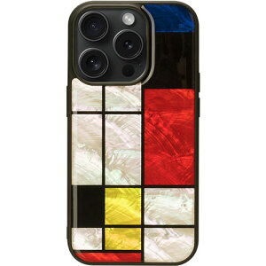 ikins アイキンス MagSafe対応天然貝ケース for iPhone 15 Pro Mondrian ASNI26514i15PR|パソコン パソコン周辺機器 マウス
