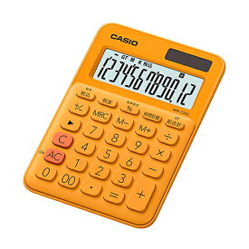 【5個セット】 カシオ計算機 カラフル電卓 ミニジャストタイプ オレンジ ASNMW-C20C-RG-NX5|パソコン オフィス用品 電卓
