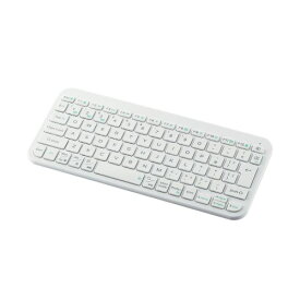エレコム Bluetooth薄型ミニキーボード Slint ホワイト ASNTK-TM10BPWH|スマートフォン・タブレット・携帯電話 iPad キーボード