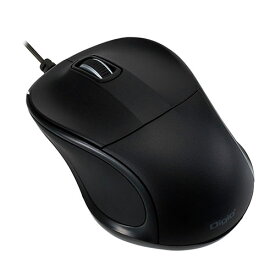 Digio デジオ 小型有線静音3ボタンBlueLEDマウス ブラック ASNMUS-UKT110BK|パソコン パソコン周辺機器 マウス