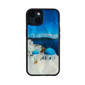 ikins 天然貝ケース for iPhone 13 サントリーニ島 ASNI21046i13|スマートフォン・タブレット・携帯電話 iPhone iPhone12・12 Proケース