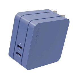 デジフォース Square スタイリッシュPD充電器 65W 2C ネイビーブルー ASND0082NB|スマートフォン・タブレット・携帯電話 スマートフォン 充電器