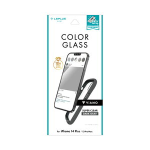 LEPLUS NEXT iPhone 14 Plus/13 Pro Max KXtB ViAMO COLOR GLASS Sʕی \tgt[ _[NO[ ASNLN-IA22FGVMGY|X}[gtHE^ubgEgѓdb iPhone iPhone14 Plus یtB