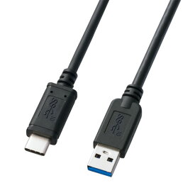 【5個セット】 サンワサプライ USB3.1 Gen2 Type C-Aケーブル(ブラック・0.5m) ASNKU31-CA05X5|パソコン パソコン周辺機器 ケーブル